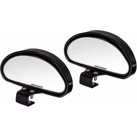 Specchietto retrovisore per guida assistita, specchietto per angolo cieco, specchietto per angolo cieco per tutte le auto - Specchietto convesso ad angolo regolabile (2 pezzi - A) - Crezuo