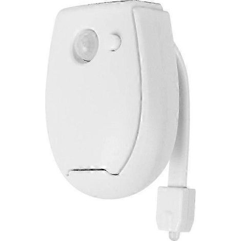 Luz nocturna con sensor para asiento de inodoro, luz de inodoro impermeable con retroiluminación para taza de inodoro, lámpara LED para inodoro WC (1/4)