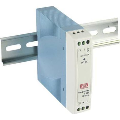 Mean Well MDR-10-24 DIN-Schienen-Netzteil 24 V/DC 0,42 A 10 W Anzahl Ausgänge: 1 x Inhalt 1 Stück A042131 (1/3)