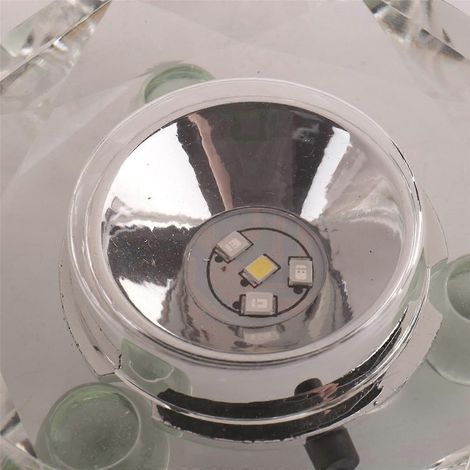 Beleuchtete Displayplatte mit Kristall-LED-Lichtsockel und flacher Oberseite