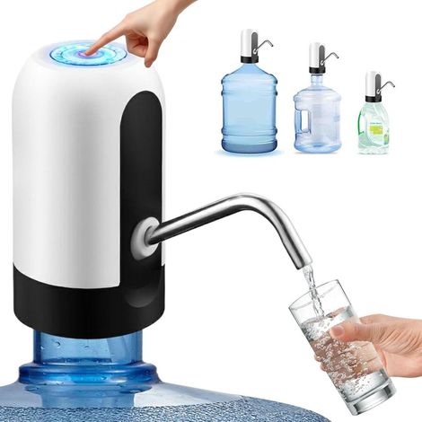 Dispensador de agua eléctrico portátil, apto para agua embotellada, ideal para cocinar, acampar y para uso en la oficina.