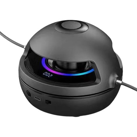 Corde À Sauter Électrique - Rotation Automatique 360° - 10 Niveaux De Vitesse - Affichage LED - Haut-Parleur Bluetooth Intégré - Noir (1/5)