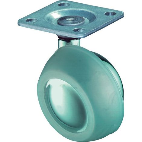 Ruota girevole a sfera diametro 40mm, se necessario 30kg con piastra