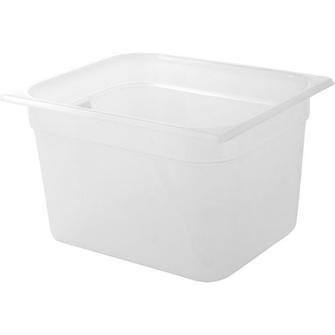 Mori 2A BPP12200 Gastronorm Polipropilene, 1/2 GN, H200, Trasparentebianco, M