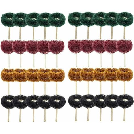 40Pcs 1(25mm) Roue abrasive Roue de polissage pour Dremel Outil rotatif