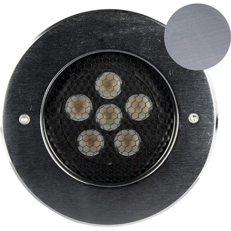 Encastré de sol extérieur ZEPH 3 24V rond anthracite bleu 6x2W - EUROPOLE - 55364AN