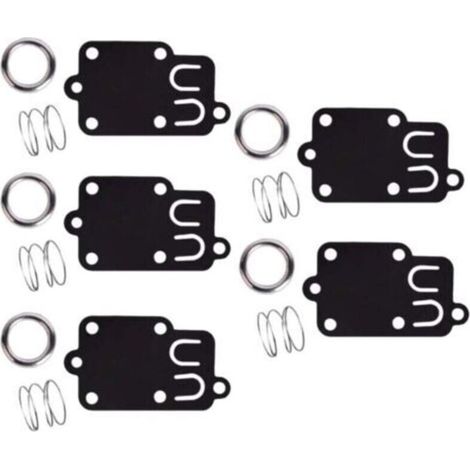 Lot de 5, kit de joints de diaphragme de carburateur pour moteurs Briggs & Stratton 2 ch à 5 ch 270026 272538 272538S 272637 4157 4168 5021 5021K 690766 221377 capuchon de ressort (1/4)