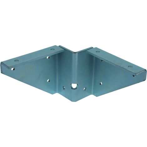 Ferrure de table PIED RECTANGLE Acier zingué-10 pièces