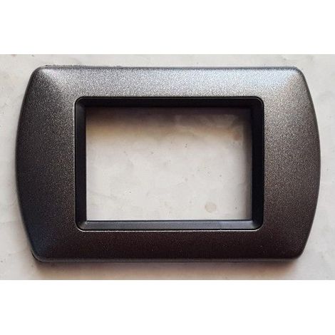 Abs Placchette Compatibilial Pour Living International Placca Series Gris Métallique