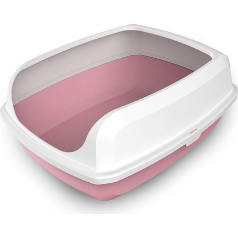 Arenero para gatos LEO - Rosa (1/5)