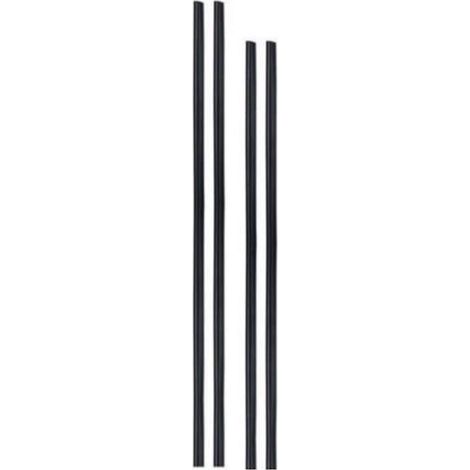 TRADE SHOP - Set 4 Paracolpi Striscia Profilo Portiera Auto Tuning Neri 88cm 68cm -