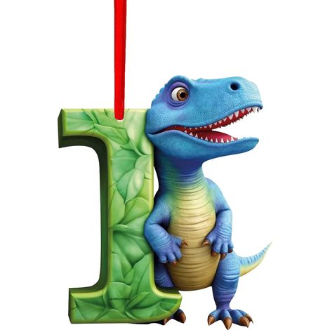 Pendentif Dinosaure - Décoration De Noël Intérieure - 26 Lettres Anglaises - Acrylique - Pour Arbre De Noël Et Intérieur - 1 Pièce