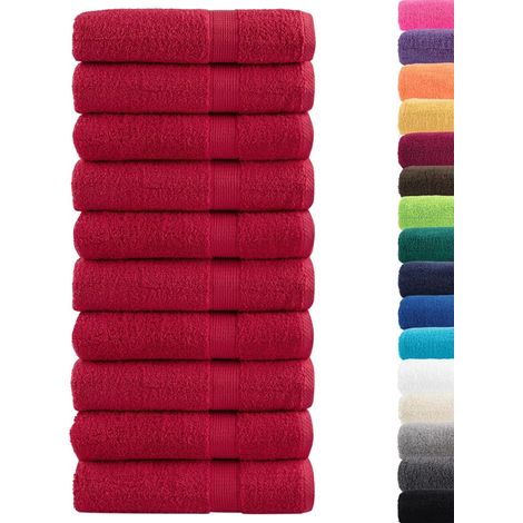 Serviettes de bain de qualité supérieure SOLUND 10 pcs,Serviette de douche 600g/m² CFW866654 (1/5)