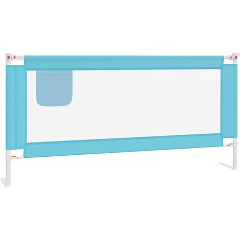 Maison Exclusive - Kleinkind-Bettschutzgitter Blau 190x25 cm Stof (1/5)