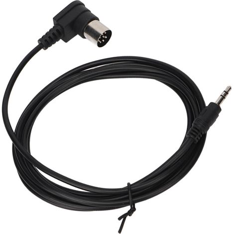 Câble audio 3.5mm mâle vers DIN 8 broches droit 90°, 1.8 mètres pour équipement musical (1/5)