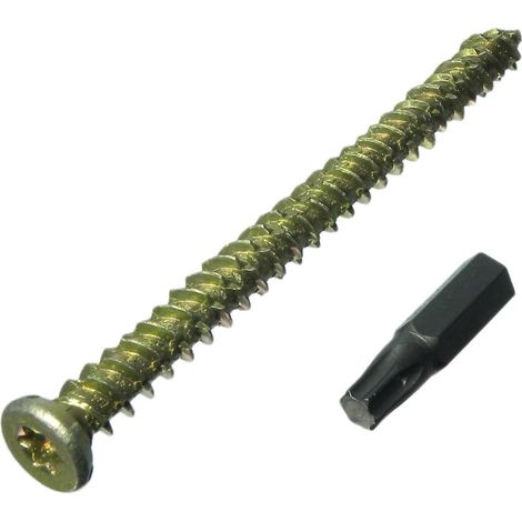 One Stop DIY Lot de 10 vis pour cadre de porte et fenêtre avec embouts Torx 7,5 mm 182 mm