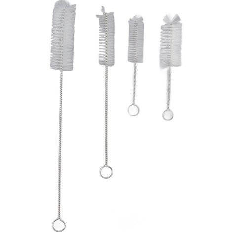 kit de cepillos para manguera de acuario, nailon, acero inoxidable, varios tamaños, filtro para pecera (1/5)