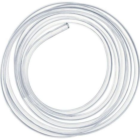 Tuyau PVC transparent – Longueur 10 m – Diamètre intérieur 10 mm, extérieur 12 mm – Flexible (1/4)