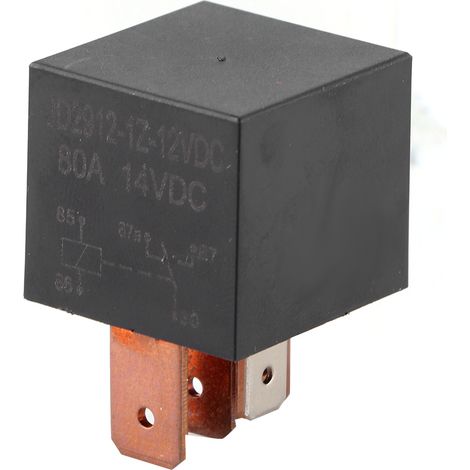 Relais 12V 80A à 5 broches pour charge de batterie, véhicule utilitaire, camping-car, bateau, camion (1/5)