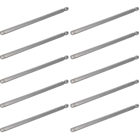 Lot de 10 embouts de tournevis électrique 6 mm, douille hexagonale, aimantés et trempés, accessoires de rechange (1/5)