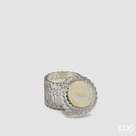 EDG Enzo De Gasperi Candela Crystal con Vaso + Scatola Regalo H 8,5 Cm D 9 Cm 160gr Coconut Berri