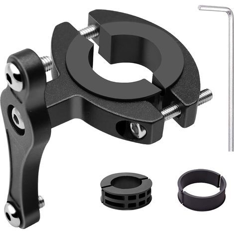 Bicyclette VTT Support Adaptateur pour Porte Bouteille en Alliage d'Aluminium, Facile à Installer Vélo Fixation pour Porte Bidon Verrouillé Double Face sur Guidon Tige De Selle (1/5)