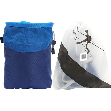 Sac de craie antidérapant bleu pour escalade et alpinisme en extérieur (1/5)