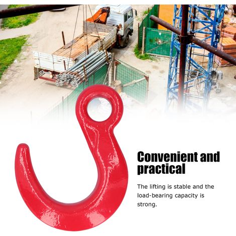 Crochet de Levage 6500lb Grande Ouverture en Acier Allié pour Grue de Chantier