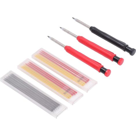 Kit de Crayons de Menuisier avec Pointe Allongée 2,8 Mm, Marqueur (1/5)