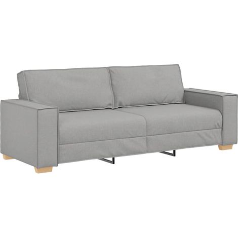 Canapé 3 places,Sofa pour Salon,Banquette Gris nuage 180 cm Tissu CFW679998 (1/5)