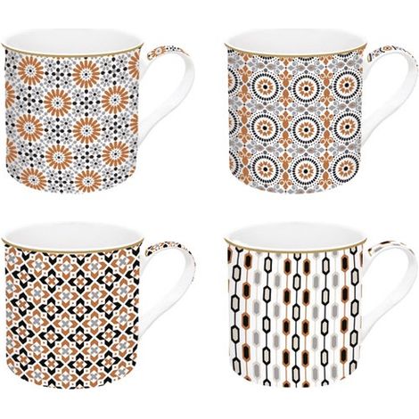 Set de 4 tazas de 30 cl - Geo Étnico - Easy Life