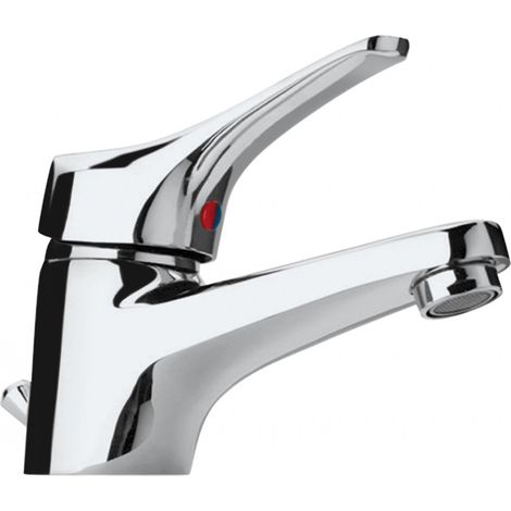 Ogomondo miscelatore rubinetto per lavabo serie tower cromato bagno casa (1/2)