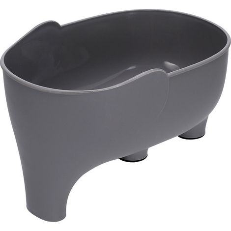 Égouttoir d'évier éléphant, panier de rangement pour fruits et légumes, gris (1/5)