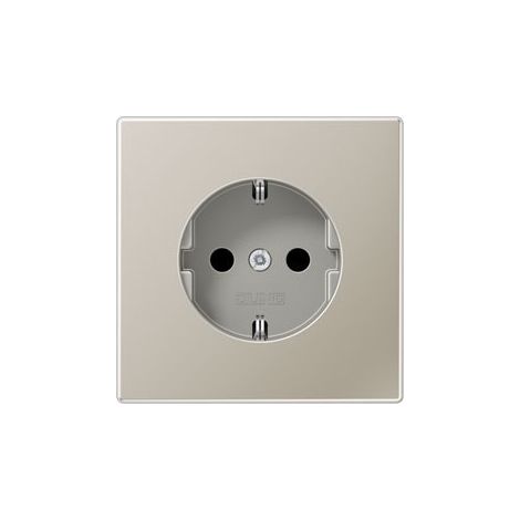 Jung 1 scomparto Frutto Presa di alimentazione schuko acciaio inox ES1520