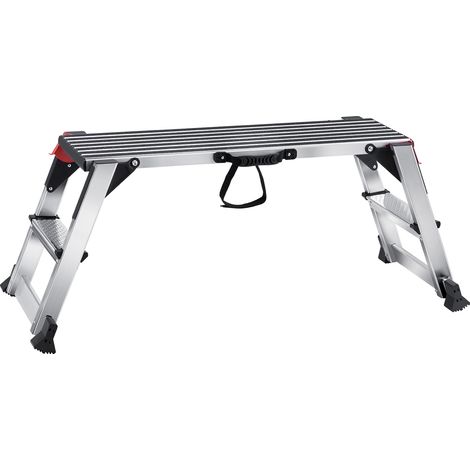 VEVOR Plataforma de Trabajo 200 kg Banco de Trabajo Plegable 100 x 30 x 48,7 cm Peldaños de Aluminio Pies Antideslizantes Mesa de Trabajo para Lavado de Vehículos Pintura Decoración