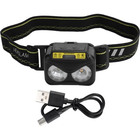 Wiederaufladbare USB-Wandertaschenlampe mit Bewegungserkennung, wasserdicht und leistungsstark für den Einsatz im Freien (1/5)