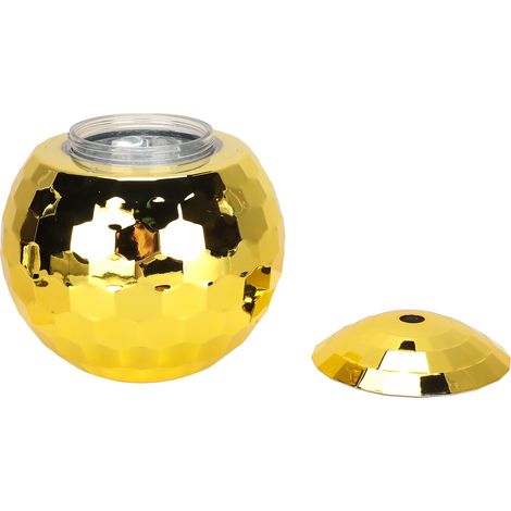 Verre à Cocktail Flash Ball Grande Capacité 600ML Gobelet à Balles Colorées pour Fêtes à Thème Voyages Doré (1/5)
