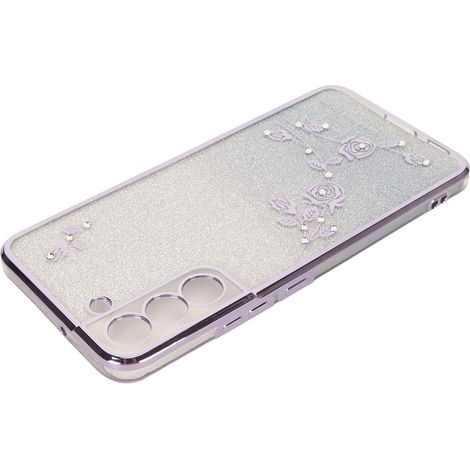 Étui de protection pour téléphone en TPU à motif floral avec support anneau pour le travail et les études (1/5)