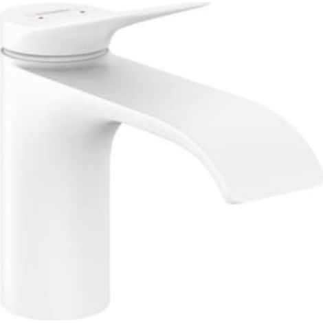 Hansgrohe Vivenis - Miscelatore da lavabo 80, con sistema di scarico, EcoSmart, bianco opaco 75010700 (1/2)