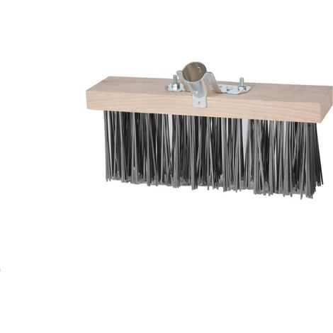 Balai cantonnier 32 cm Acier Plat trempé avec Manche cantonnier