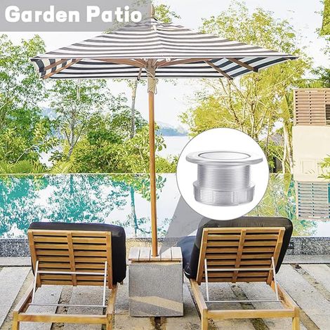 Lot d'anneaux de trou pour parasol de table, terrasse, jardin, cour et camping, 4,1 cm (1/5)