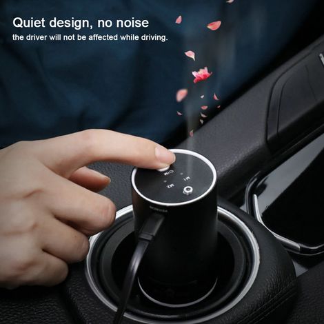 Purificateur d'air de voiture, diffuseur d'huiles essentielles USB pour la maison, mini purificateur d'air et humidificateur noir (1/4)