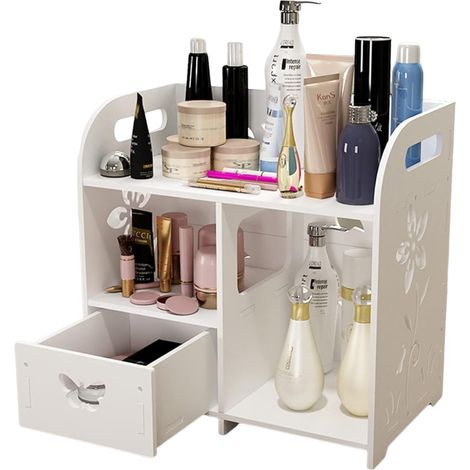 Boîte De Rangement Avec Tiroirs - 30 x 26 x 16 cm - Organisateur Maquillage Salle De Bain Bureau Chambre - 1 Pièce