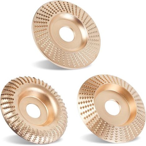 Set migliorato di 3 dischi per la lavorazione del legno per smerigliatrici angolari da 4 o 4 1/2 pollici,disco abrasivo per segare il legno,legno