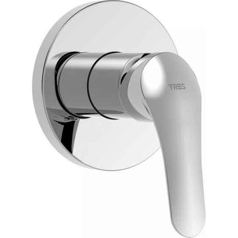 Grifo Monomando Empotrado 1 Vía Ducha Base Plus TRES (1/3)