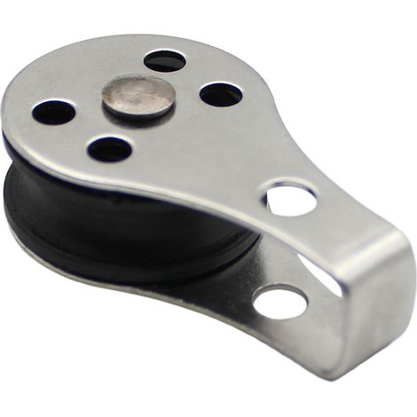 Polea de elevación de acero inoxidable, polea simple, para kayaks grandes, canoas, fábricas, edificios, etc., paquete de 4.