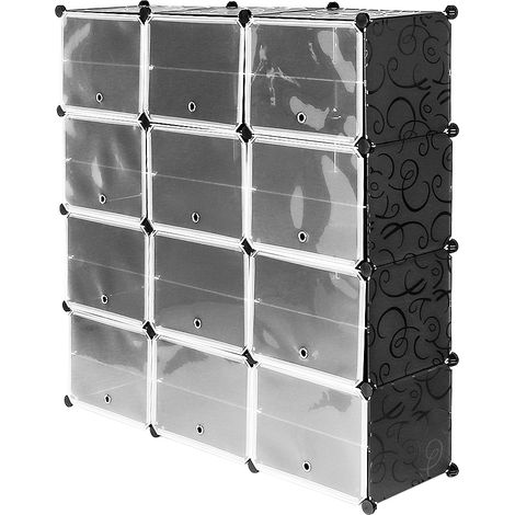 Steckregal Standregal Schrank DIY Kleiderschrank Schuhregal Garderobe Schuhschrank (1/5)