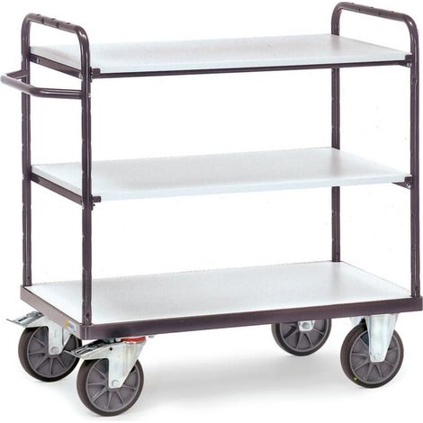 fetra Chariot à plateaux ESD 9100 - charge max. 500kg Pneus TPE-ESD (1/3)