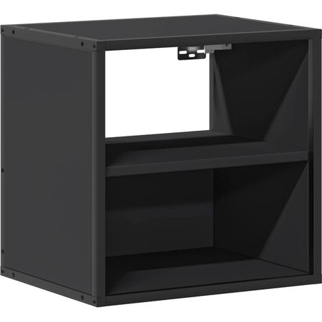 Maison Exclusive - Wand-Nachttisch Schwarz 40x31x39,5 cm