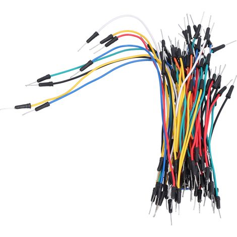 Fils de raccordement pour planche à pain, 65 pièces, longueurs assorties, ligne de Test de connexion multicolore en acier au carbone (1/5)